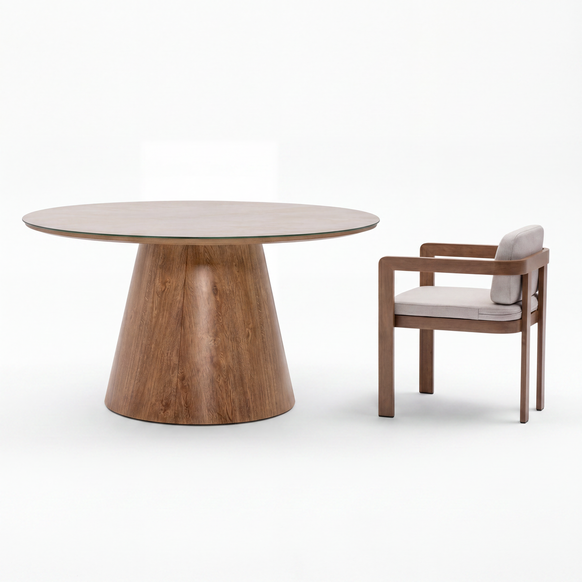 Conjunto Mesa de Jantar Redonda Dala 5 peças