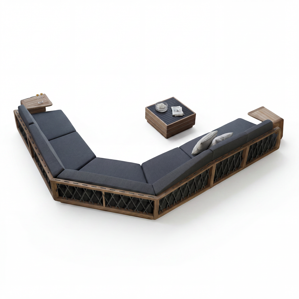 Conjunto Sofá Armania 10 peças - Pininfarina