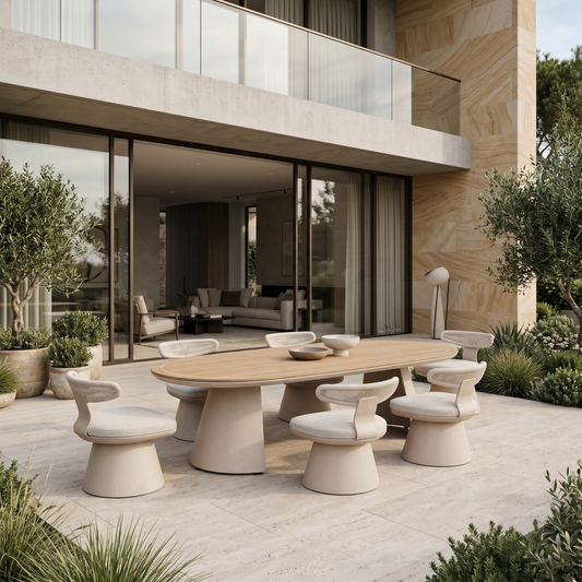 Conjunto Mesa de Jantar Retangular Calla 5 Peças - Claudio Bellini